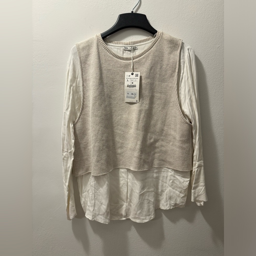 Zara blouse with vest